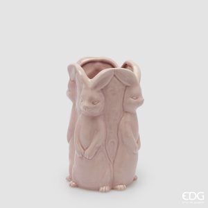 Vaso Coelho Páscoa - Rosa