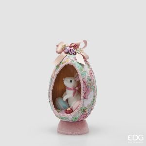Ovo Decorativo Estampado c/ Coelho